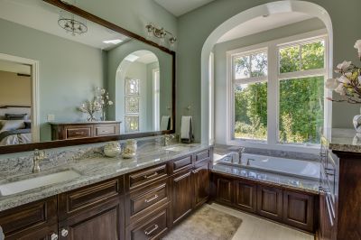 Luxury Bathroom with Granite Vanity